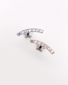 Piercing Labret Riviera - Ouro 14k