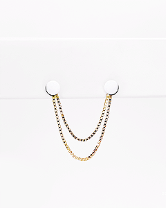 Charm Veneziana Dupla - Ouro 14k