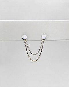 Charm Veneziana Dupla - Ouro 14k