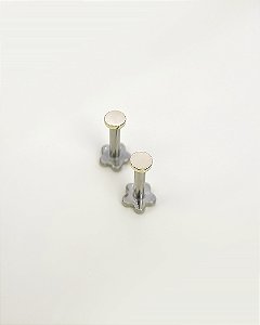 Piercing Labret com Disco Liso 2.5mm - Ouro 14k