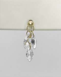 Piercing Labret Pendente Aura - Ouro 14k