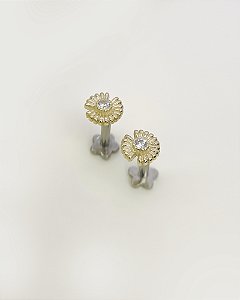 Piercing Labret Bem Me Quero - Ouro 14k