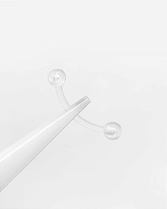 Piercing Microbell Curvo Básico - Bioflex