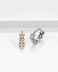 Piercing Argola Max Coração - Titânio