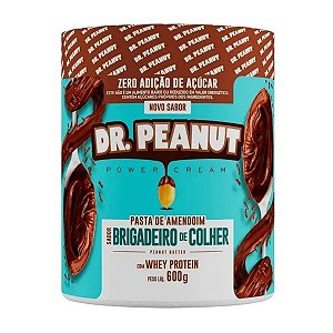 Pasta de Amendoim Sabor Chocolate Branco com Whey Protein (600g) - Dr Peanut
