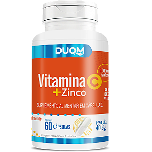 Vitamina C + Zinco 60caps Duom