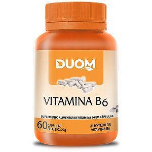 Vitamina B6 (1 ao dia) 60caps Duom