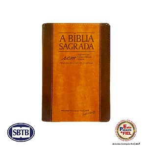 Bíblia ACF - RCM - Chocolate/Havana - Letra Gigante
