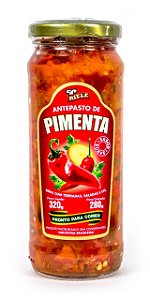 Antepasto De Pimenta 320g Sabor Suave Riele Alimentos