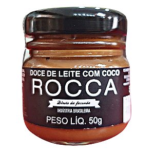 Mini Doce De Leite Com Coco Tradicional Rocca 50g com Açúcar
