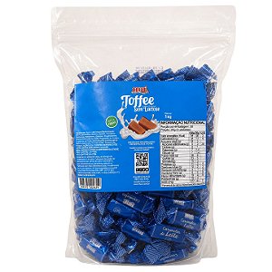 Bala Toffee de Caramelo de Leite Hué Sem Lactose Sem Glúten Pacote 1KG