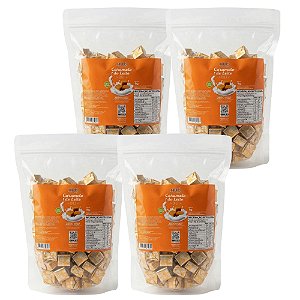 Caramelo de Leite Diet Hué (Sem Adição de Açúcares) Sem Glúten Pacote 1KG​ Kit 4 unidades