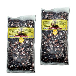 Bala Toffee Caramelo de Chocolate Diet Hué (Sem Adição de Açúcares) Sem Glúten Pacote 1KG Kit com 2 unidades