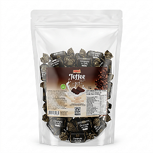 Bala Toffee Caramelo de Café Diet Hué (Sem Adição de Açúcares) Sem Glúten Pacote 1KG