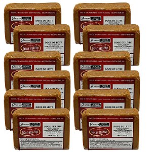 DOCE DE LEITE TABLETE PURO 450G DOCE VOVÔ MÁRIO KIT 12 UND