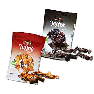 Kit Balas Toffee Diet Hué Sortidas: Leite e Chocolate - 2 unidades