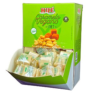 Bala de Caramelo Vegano Diet Hué Display 700g (Bala Mastigável)