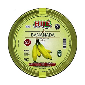 Bananada Diet Hué (Sem Adição de Açúcares) Vegano Sem Glúten Sem Lactose Lata 500g