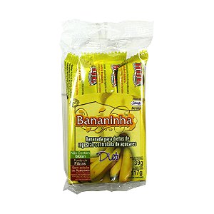 Bananinha Diet Hué (Sem Adição de Açúcares) Vegano  Sem Glúten  Sem Lactose 117g (Com 3 Unidades de 39g)