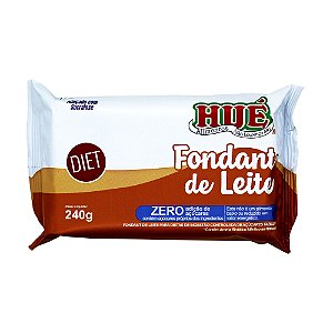 Fondant de Leite Puro Diet Hué (Sem Adição de Açúcares) Sem Glúten Tablete 240g (Doce de Leite)