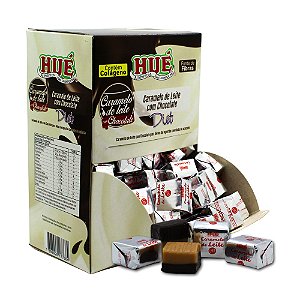 Bala de Caramelo de Leite com Chocolate Diet Hué (Sem Adição de Açúcares) Sem Glúten Display 700g