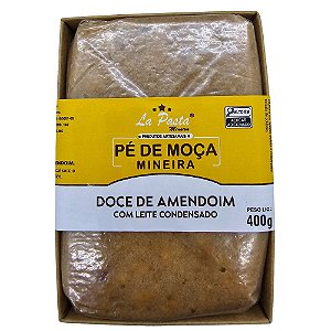 Pé de Moça Mineira - Doce de Amendoim com Leite Condensado Tablete 400g La Pasta
