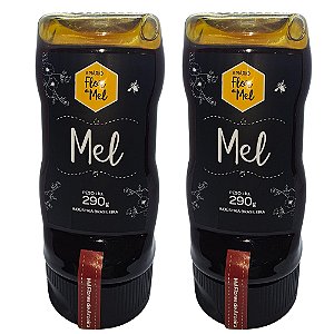 Mel Flores de Aroeira 290g 100% Puro Sem Glúten Premium Apiário Flor de Mel - Kit 2 unidades