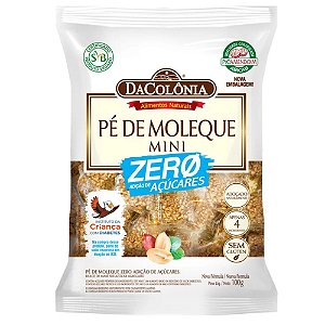 Pé De Moleque Zero 100g Adoçado Naturalmente Zero Açúcares Da Colônia