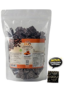 Bala Duo Caramelo de Leite Diet com Café Hué (Sem Adição de Açúcares) Sem Glúten Pacote 1KG