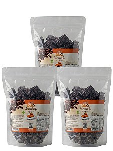 Bala Duo Caramelo de Leite Diet com Café Hué (Sem Adição de Açúcares) Sem Glúten Pacote 1KG Kit 3 unidades