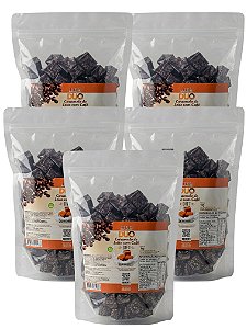 Bala Duo Caramelo de Leite Diet com Café Hué (Sem Adição de Açúcares) Sem Glúten Pacote 1KG Kit 5 unidades