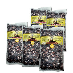 Bala Toffee Caramelo de Chocolate Diet Hué (Sem Adição de Açúcares) Sem Glúten Pacote 1KG Kit com 5 unidades