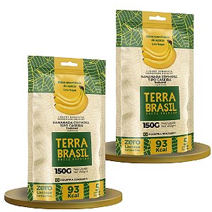 Bananinha Cremosa Tipo Caseira Tradicional Terra Brasil Doces Premium kIT 2 Unidades (pouch 5 Unidades de 30g)