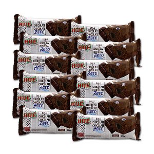 Bolo de Chocolate com Recheio de Chocolate Hué Zero(Sem Adição de Açúcares) 200g - Kit 12 unidades