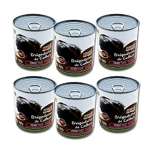 Brigadeiro de Colher Diet Hué (Sem Adição de Açúcares) Sem Glúten Lata 335g - Kit 6 unidades