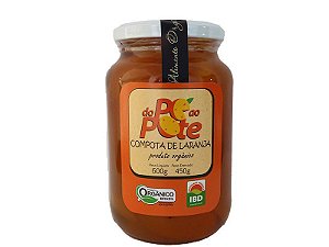 Compota de Laranja Orgânica 600g com Açúcar Sem Glúten Sem Lactose Do Pé ao Pote (Peso Drenado 450g)