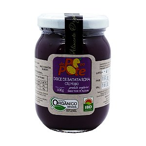 Doce de Batata Roxa Orgânico 300g com Açúcar Sem Glúten Sem Lactose Do Pé ao Pote
