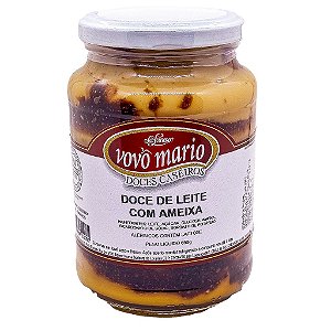 Doce de Leite com Ameixa com Açúcar Sem Glúten Pote 650g​ Doce Vovô Mário