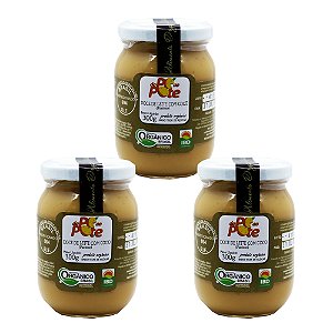 Doce de Leite com Coco Orgânico 300g com Açúcar Sem Glúten Do Pé ao Pote Kit 3 unidades
