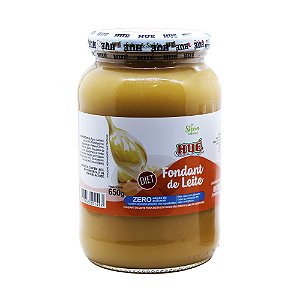 Fondant de Leite Puro (Doce de Leite) Diet Hué (Sem Adição de Açúcares) Sem Glúten Pote 650g​