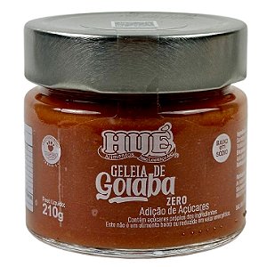 Geleia de Goiaba Zero Hué (Sem Adição de Açúcares) Vegano Sem Glúten Sem Lactose 210g