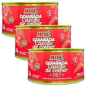 Goiabada Cascão de Colher Diet 400g Vegana Baixo em Sódio e Sem Glúten Kit 3 unidades