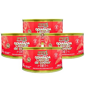Goiabada Cascão de Colher Diet 400g Vegana Baixo em Sódio e Sem Glúten Kit 4 unidades