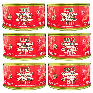Goiabada Cascão de Colher Diet 400g Vegana Baixo em Sódio e Sem Glúten Kit 6 unidades