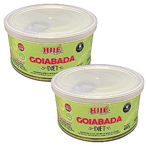 Goiabada Diet 400g Vegana Baixo em Sódio Fonte de Fibras Sem Glúten Kit 2 unidades