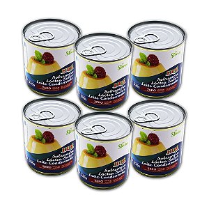 Leite Condensado Diet Hué (Sobremesa Láctea Sabor Leite Condensado Zero) Sem Glúten Lata 335g Kit 6 unidades