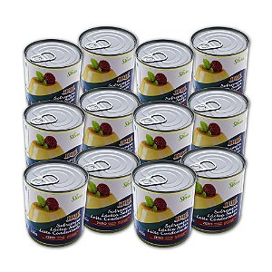 Leite Condensado Diet Hué (Sobremesa Láctea Sabor Leite Condensado Zero) Sem Glúten Lata 335g Kit 12 unidades