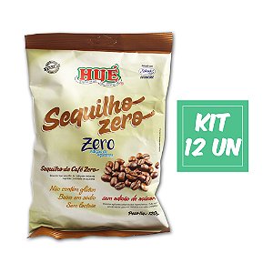 Sequilho de Café Zero Hué (Sem Adição de Açúcares) Vegano Sem Glúten Sem Lactose 120g Kit 12 unidades