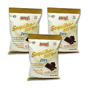 Sequilho de Chocolate com Gotas de Chocolate Zero Hué (Sem Adição de Açúcares) Vegano Sem Glúten Sem Lactose 120g Kit 3 unidades