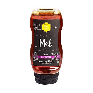 Mel Flores Silvestres 550g 100% Puro Sem Glúten Premium Apiário Flor de Mel
